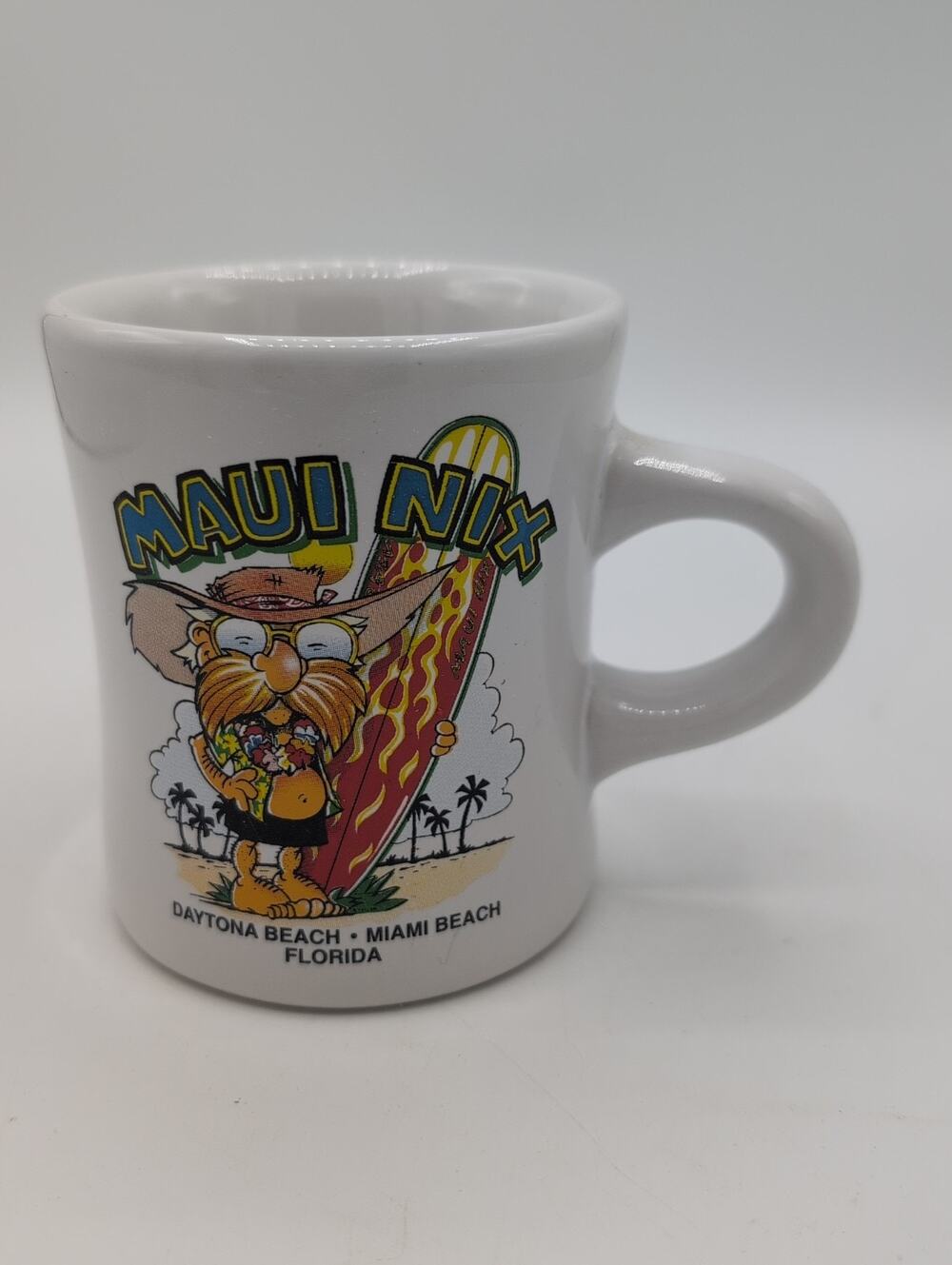Dinner Mug Coffee Cup MAUI NIX DAYTONA BEACH FLORIDA Souvenir